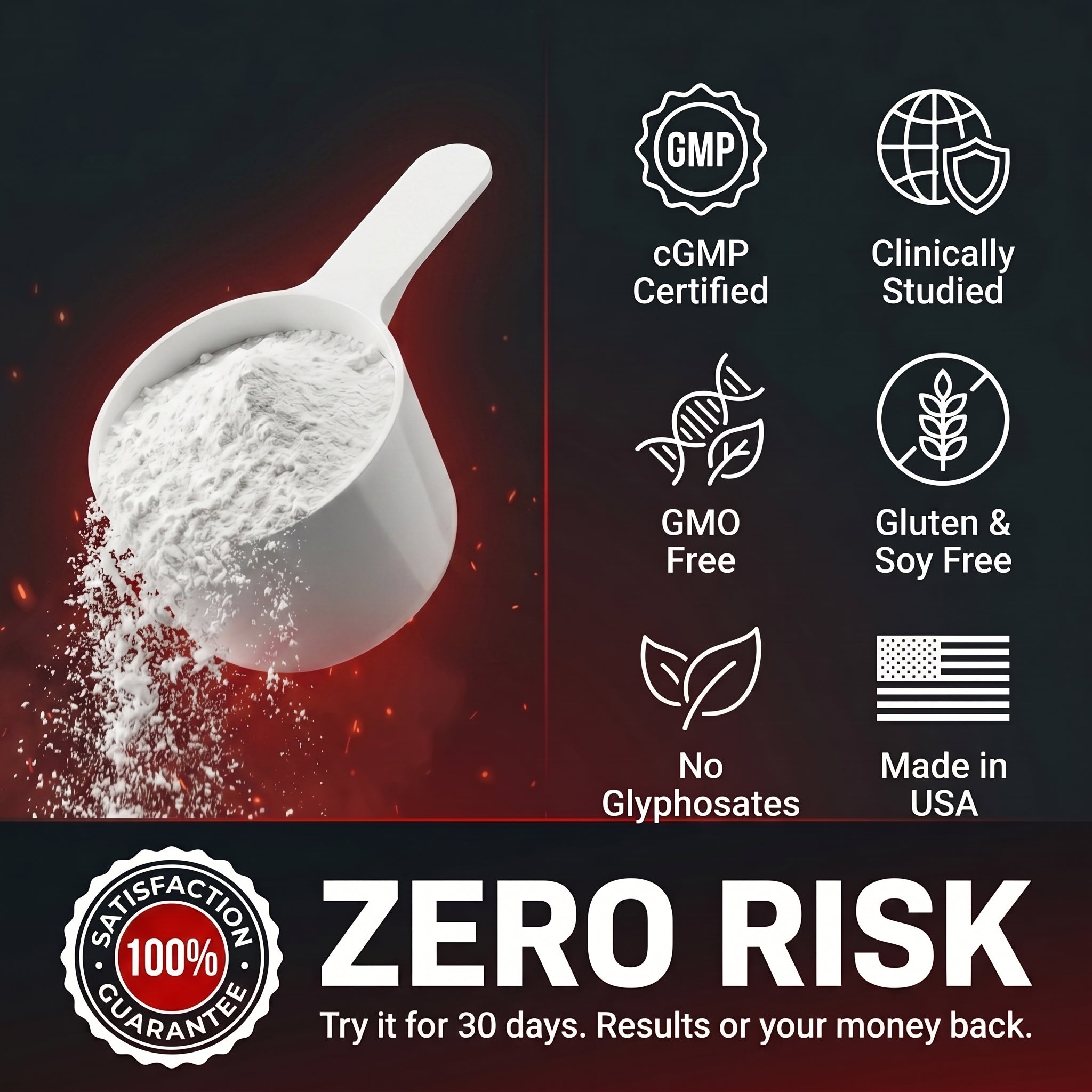 EPIC-C+ quality guarantee — cGMP, Made in USA, satisfaction guaranteed