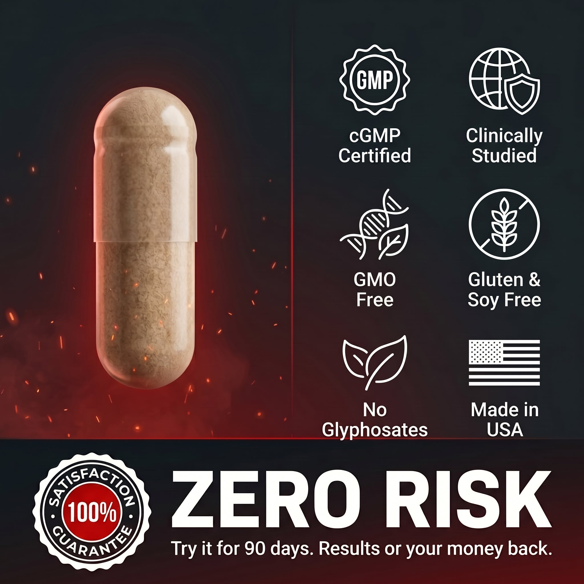 EPIC-G7 quality guarantee — cGMP, Made in USA, satisfaction guaranteed